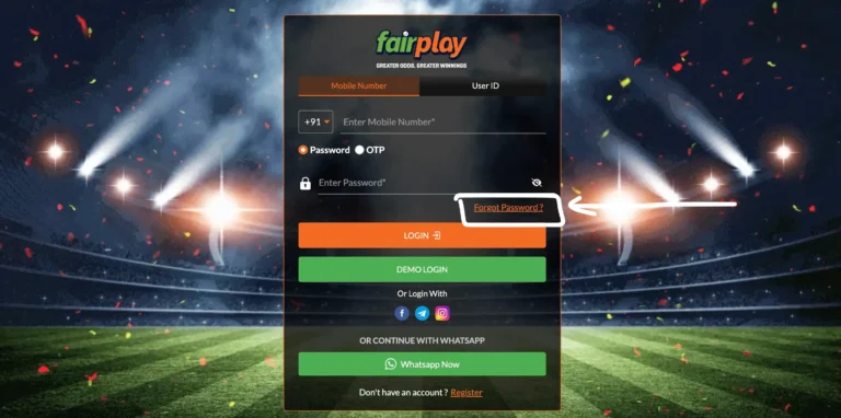 FairPlay Forgot Password