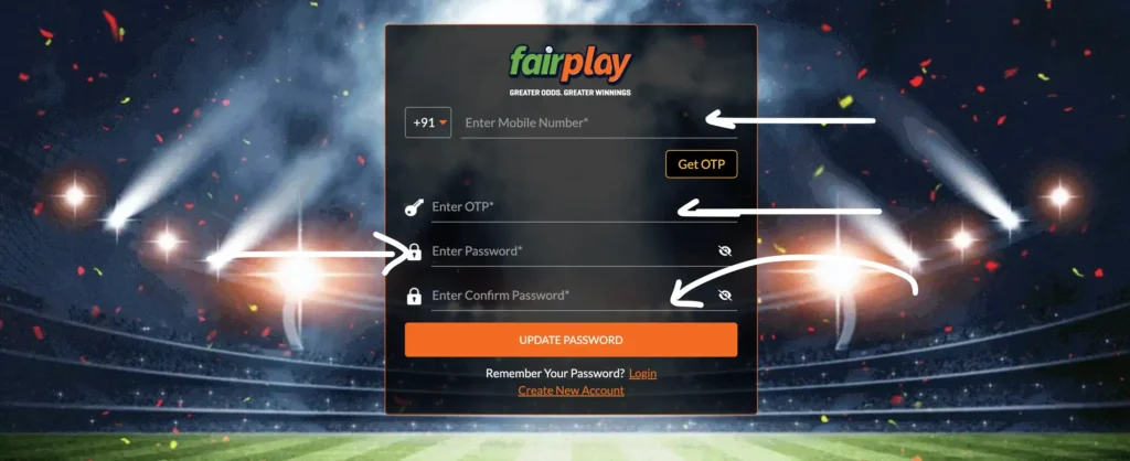 FairPlay Forgot Password