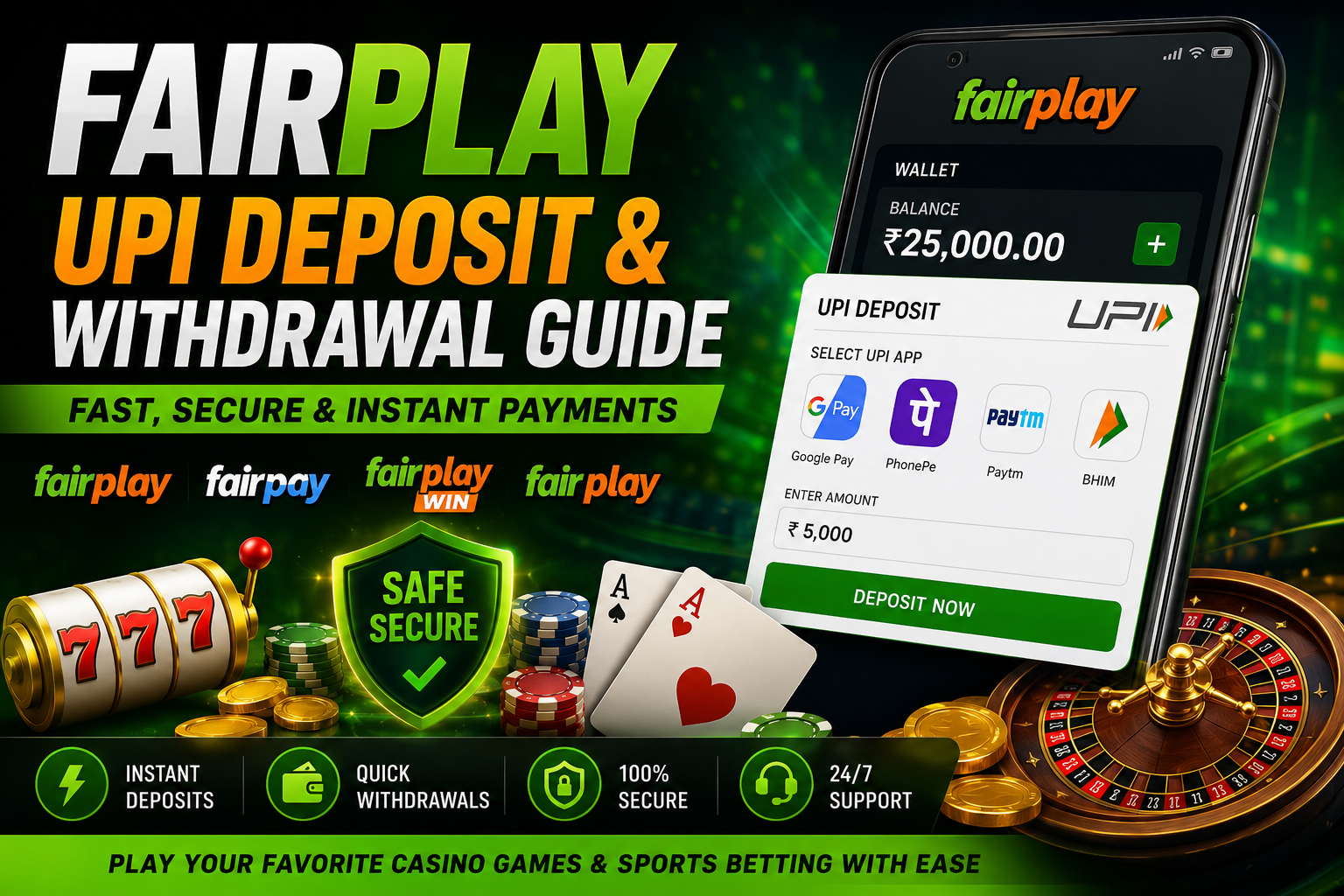 Fairplay UPI Deposit & Withdrawal Guide