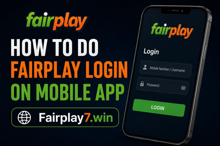 How to Do Fairplay Login on Mobile App
